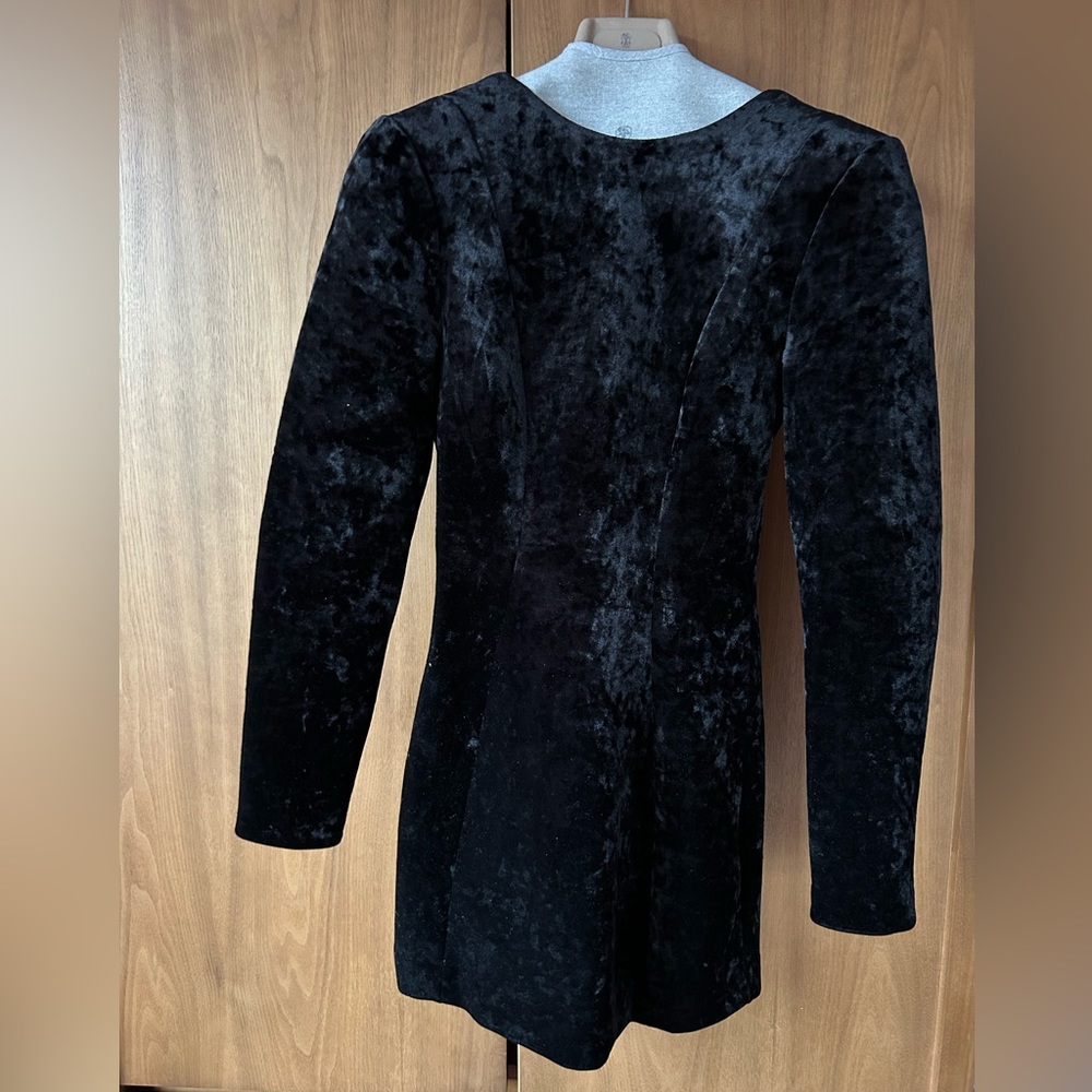 Super classic velvet dress, & other stories, size XS